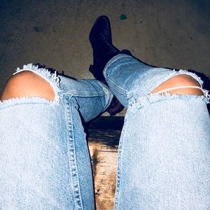 Ralph Lauren suede booties